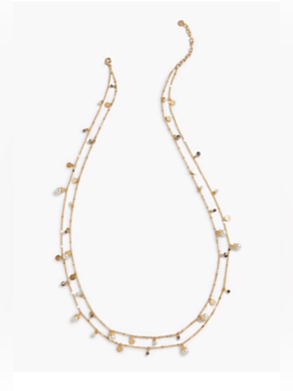 Talbots delicate mixed beads necklace